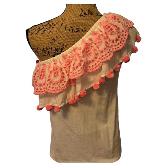 Lilly Pulitzer š“Idara Top. Resort White. Size Small - Picture 4 of 5